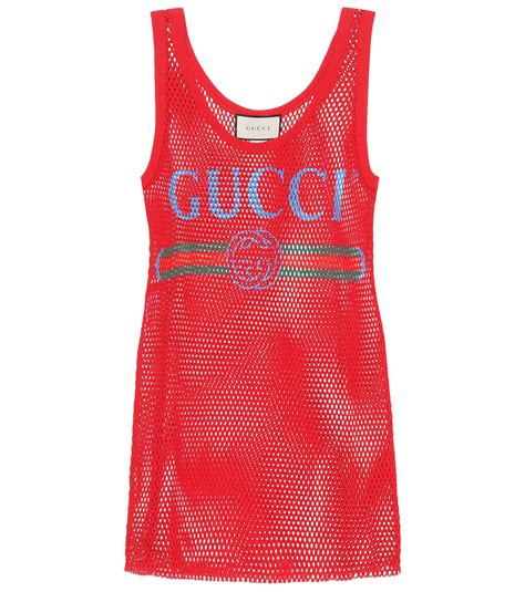 gucci mesh tank top|Gucci cropped top.